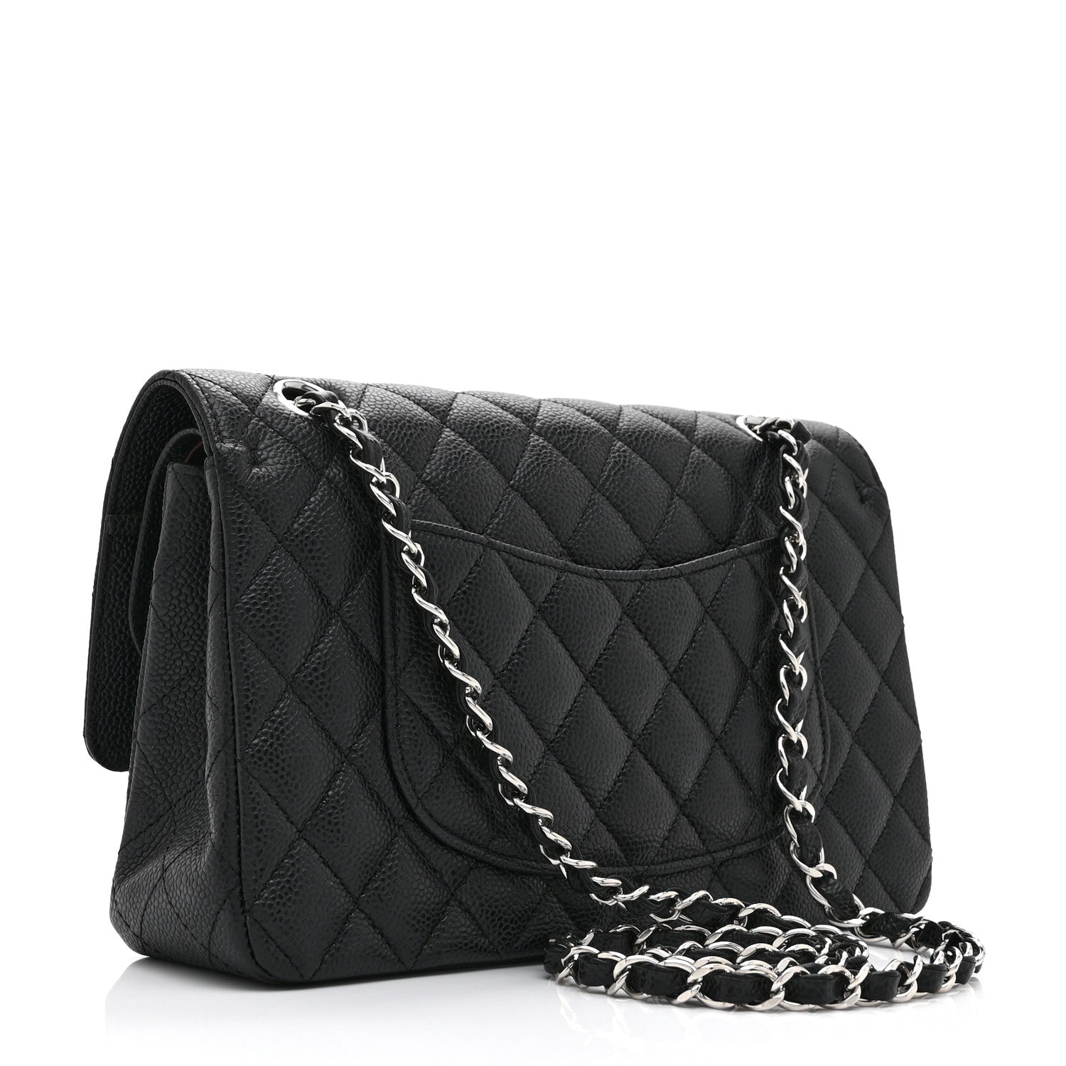 Chanel Caviar Quilted Medium Double Flap Black 3 of 10