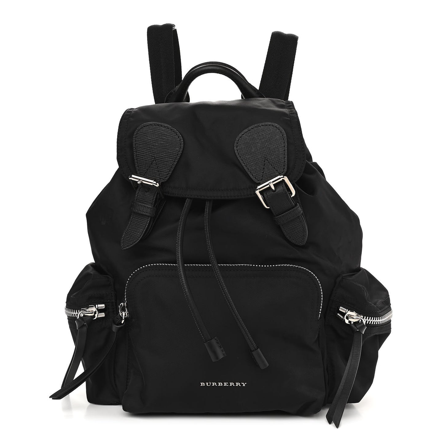 Nylon Medium Rucksack Backpack Black