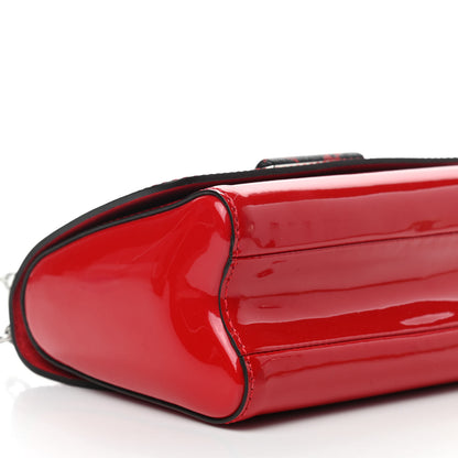 Louis Vuitton Patent Monogram Infrarouge Twist Shoulder Bag PM Coquelicot 8 of 9