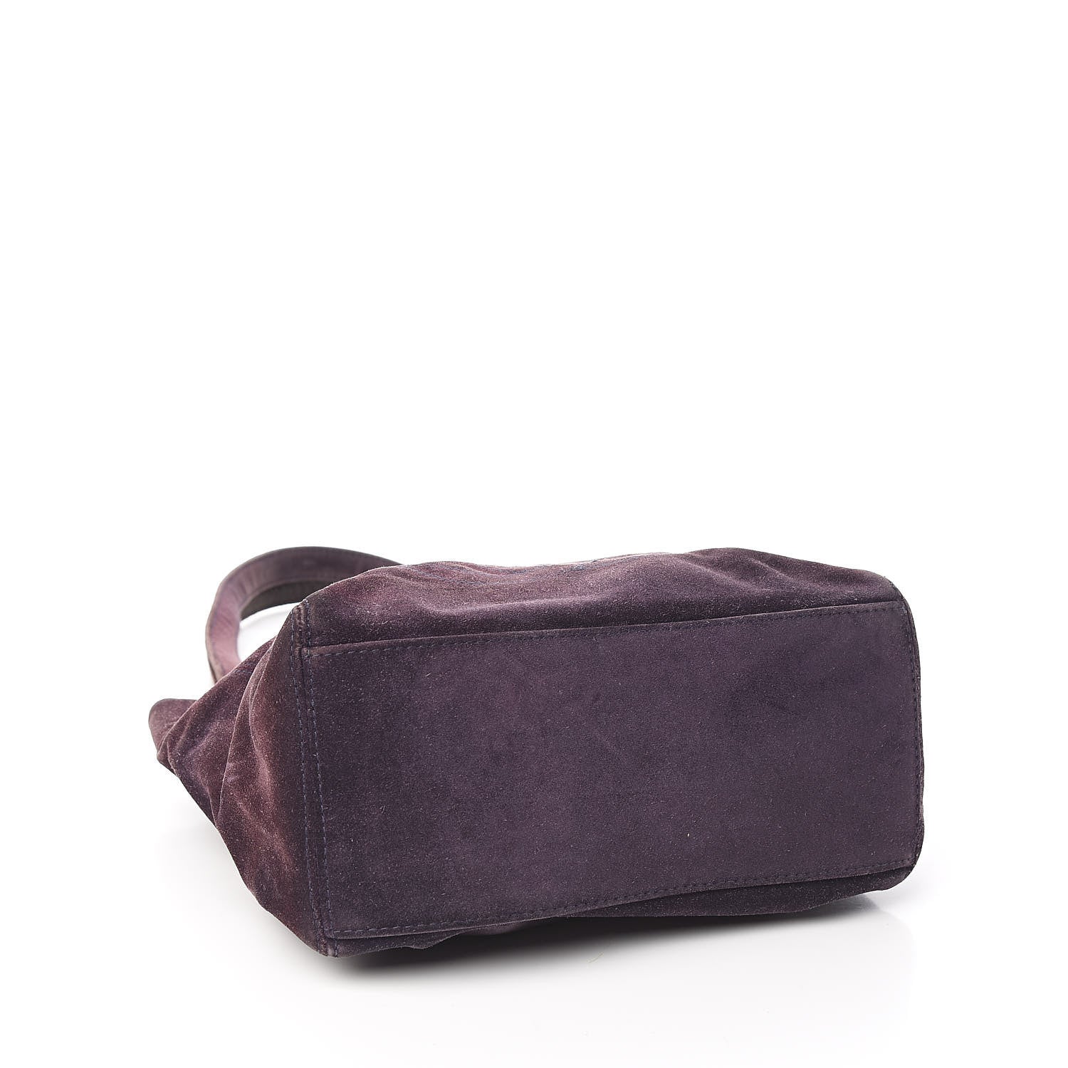 Chanel Suede CC Tote Purple 4 of 12