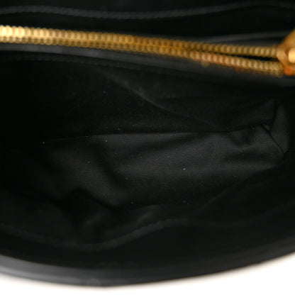 Saint Laurent Calfskin Y Quilted Monogram Small Loulou Chain Satchel Black 5 of 10