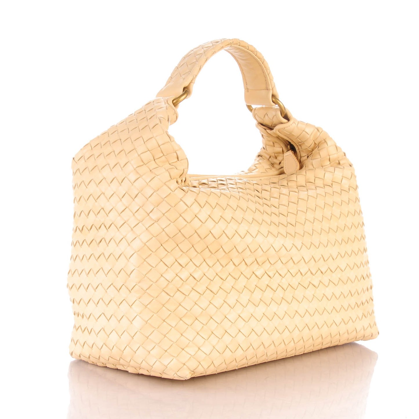 Nappa Intrecciato Pyramid Hobo Aurora