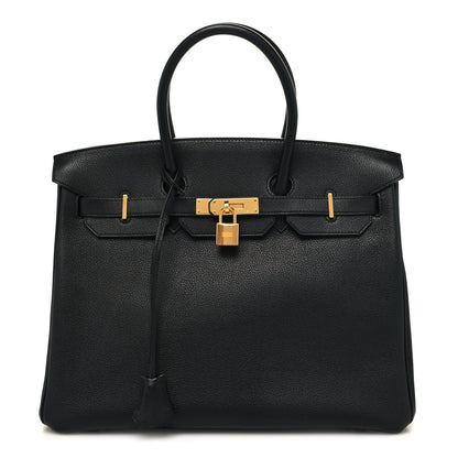 Hermes Taurillon Novillo Birkin 35 Black 1 of 12