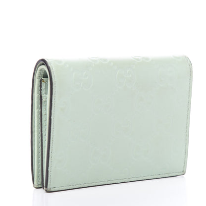 Gucci Guccissima Signature Crystal Cat Card Case Wallet Mint 2 of 9