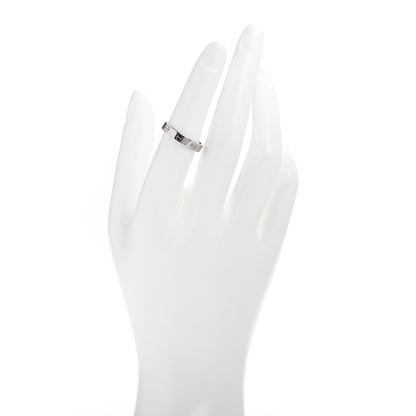 Cartier 18K White Gold 3.5mm LOVE Wedding Band Ring 53 6.5 2 of 4