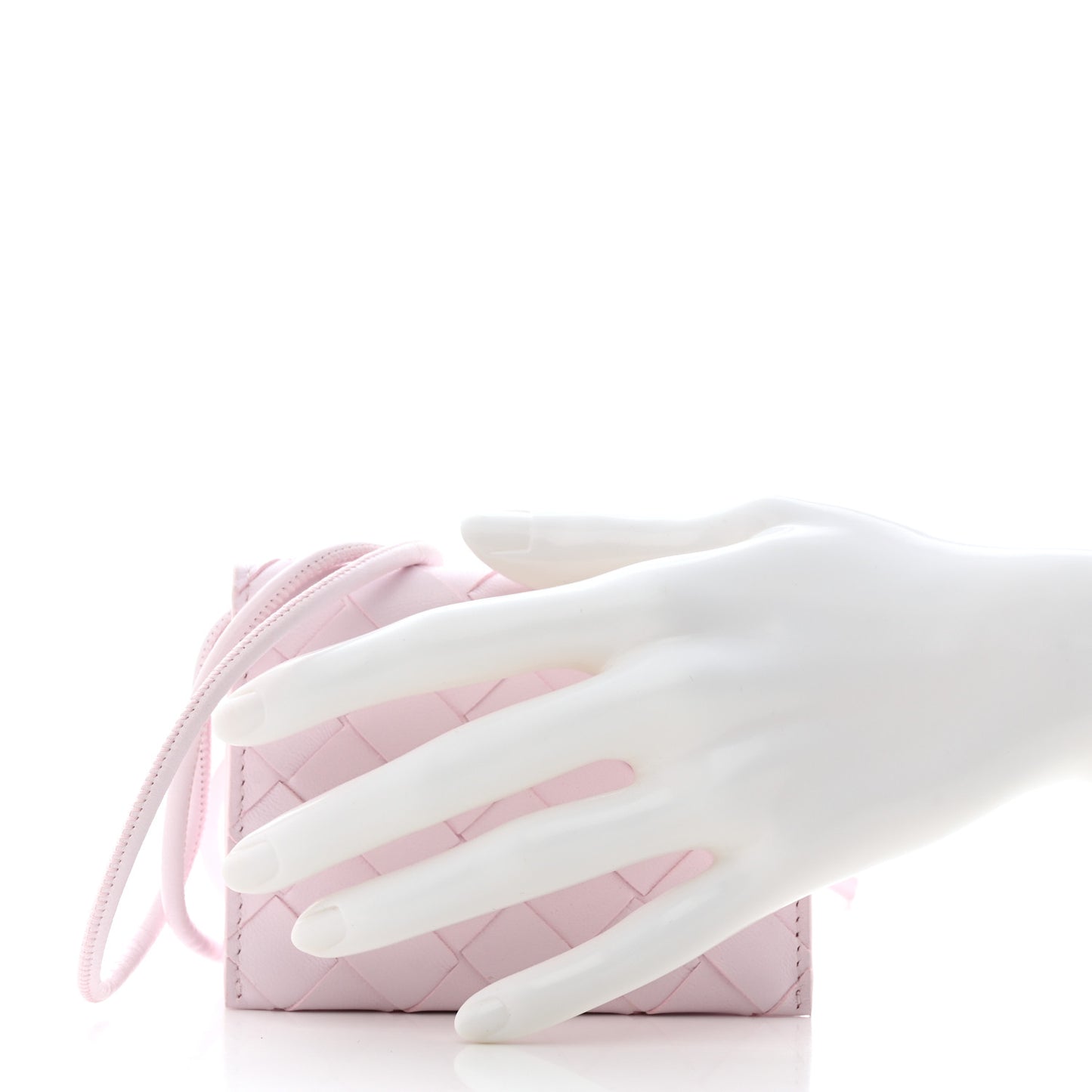 Nappa Intrecciato Card Case On Strap Bliss