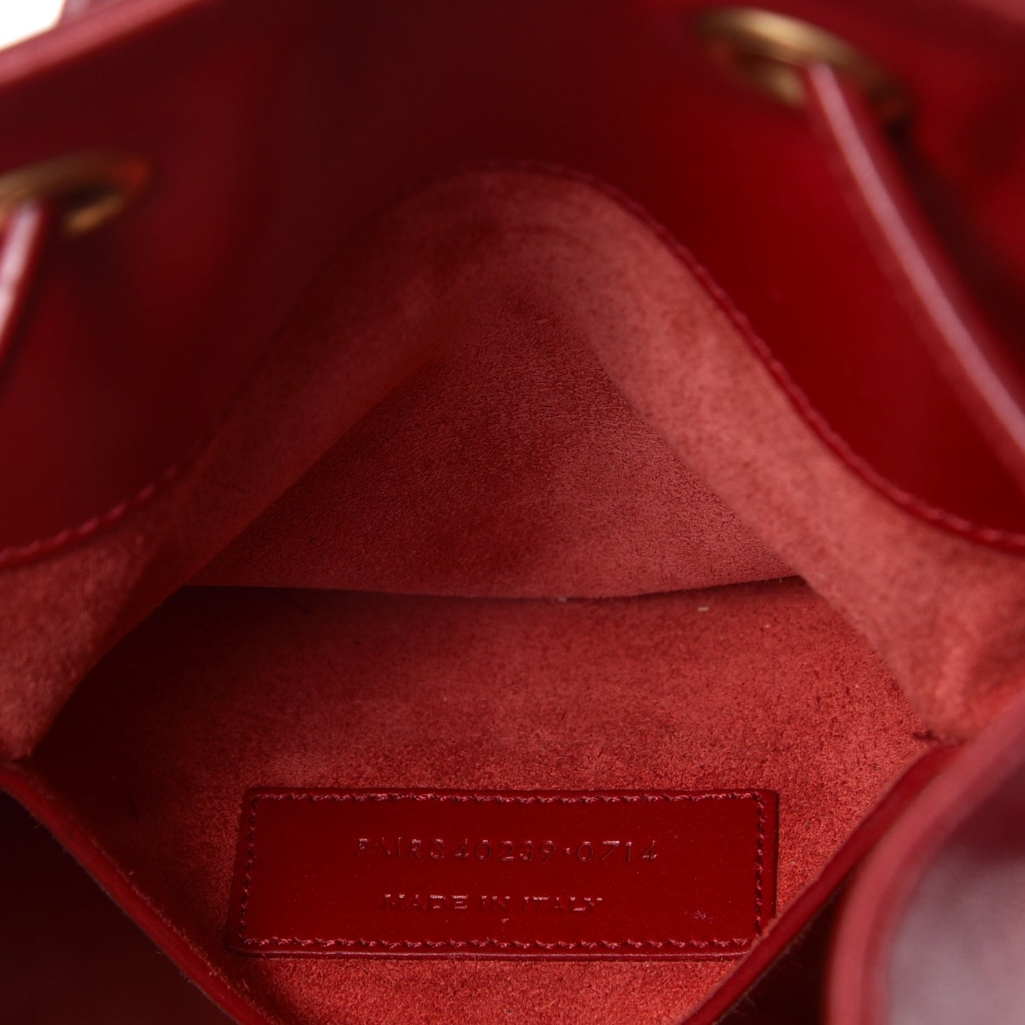 Calfskin Medium Emmanuelle Bucket Bag Lipstick Red