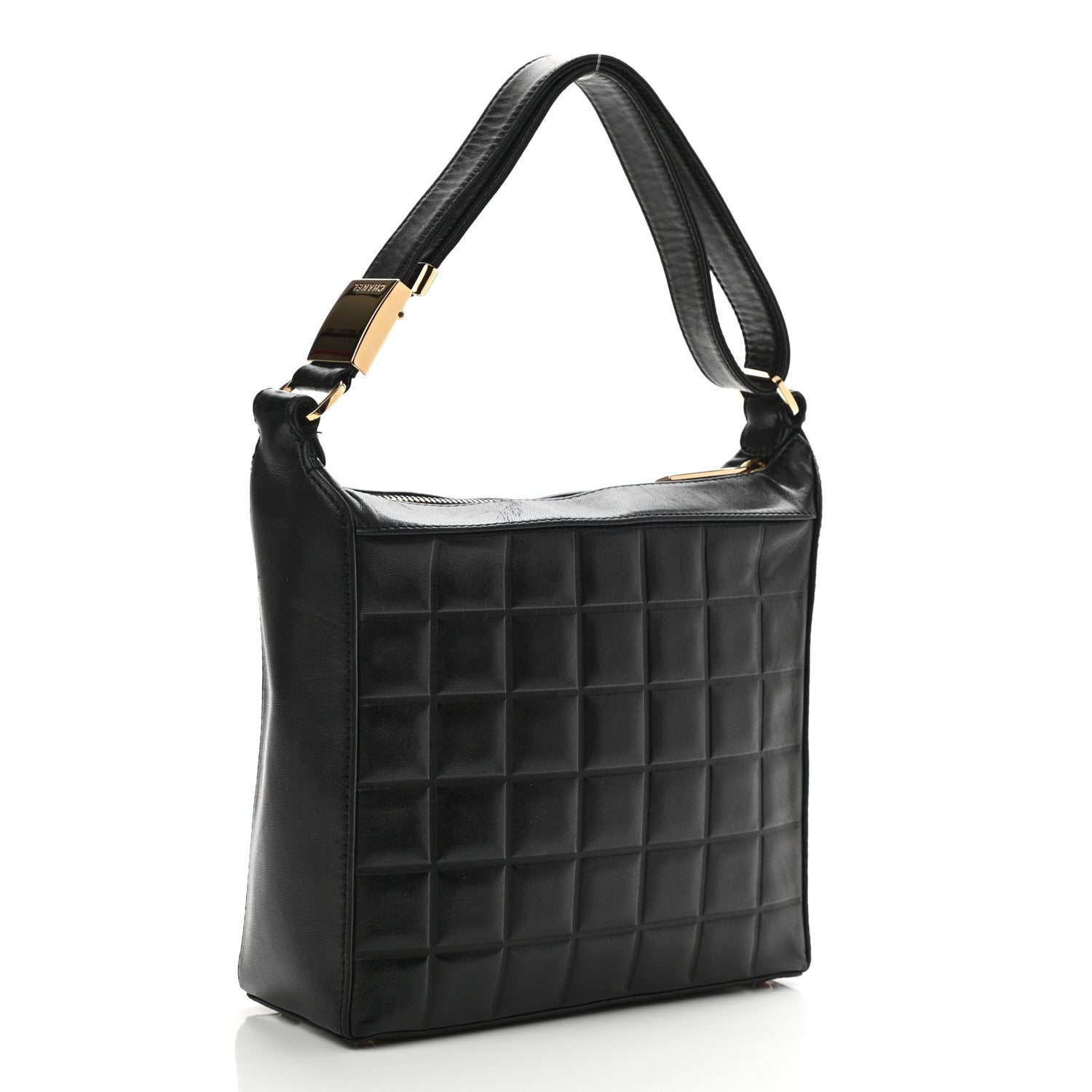 Chanel Lambskin Quilted Small Chocolate Bar Shoulder Bag Black 3 of 11