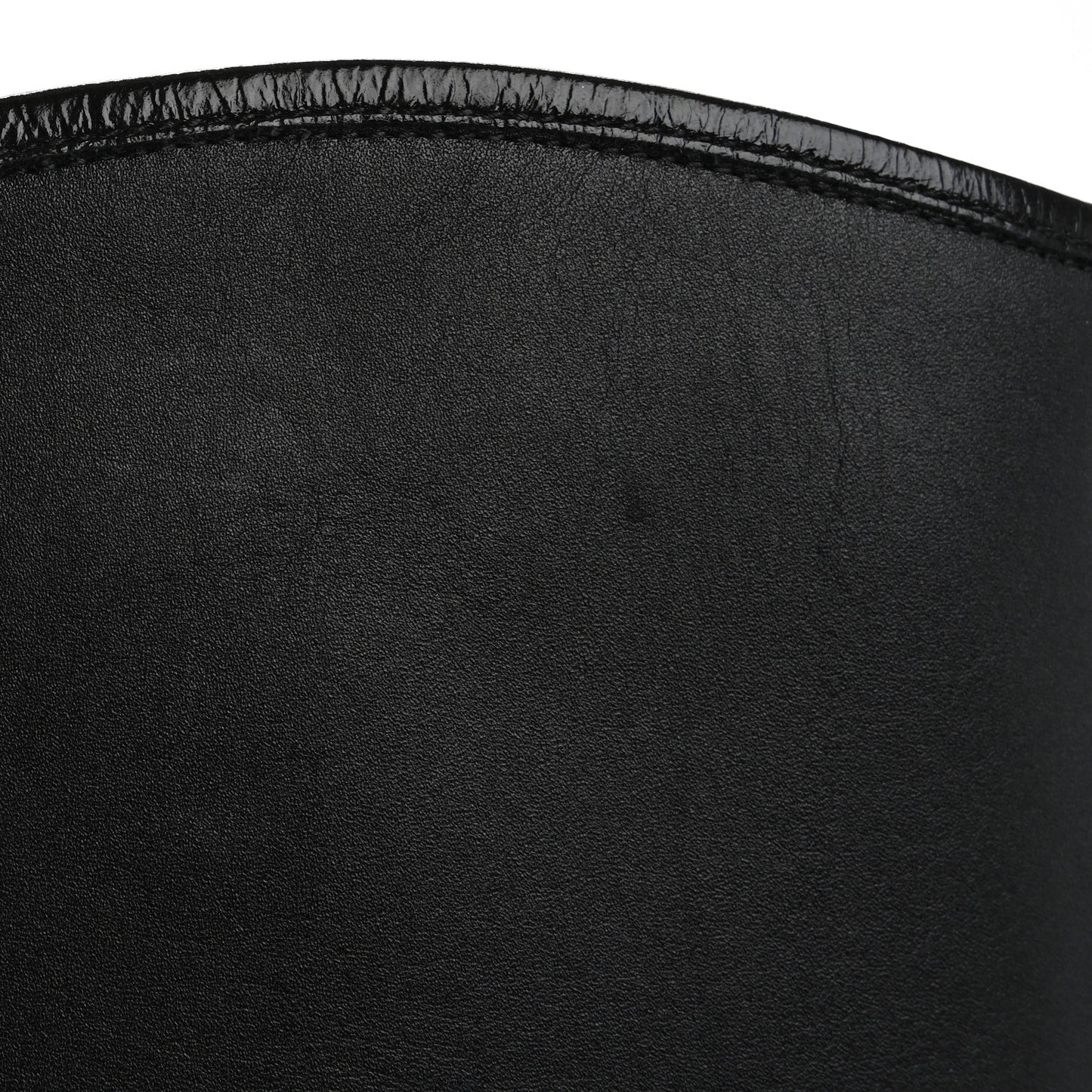 Calfskin Cap Toe CC Riding Boots 38.5 Black