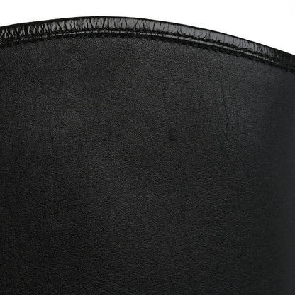 Chanel Calfskin Cap Toe CC Riding Boots 38.5 Black 9 of 13