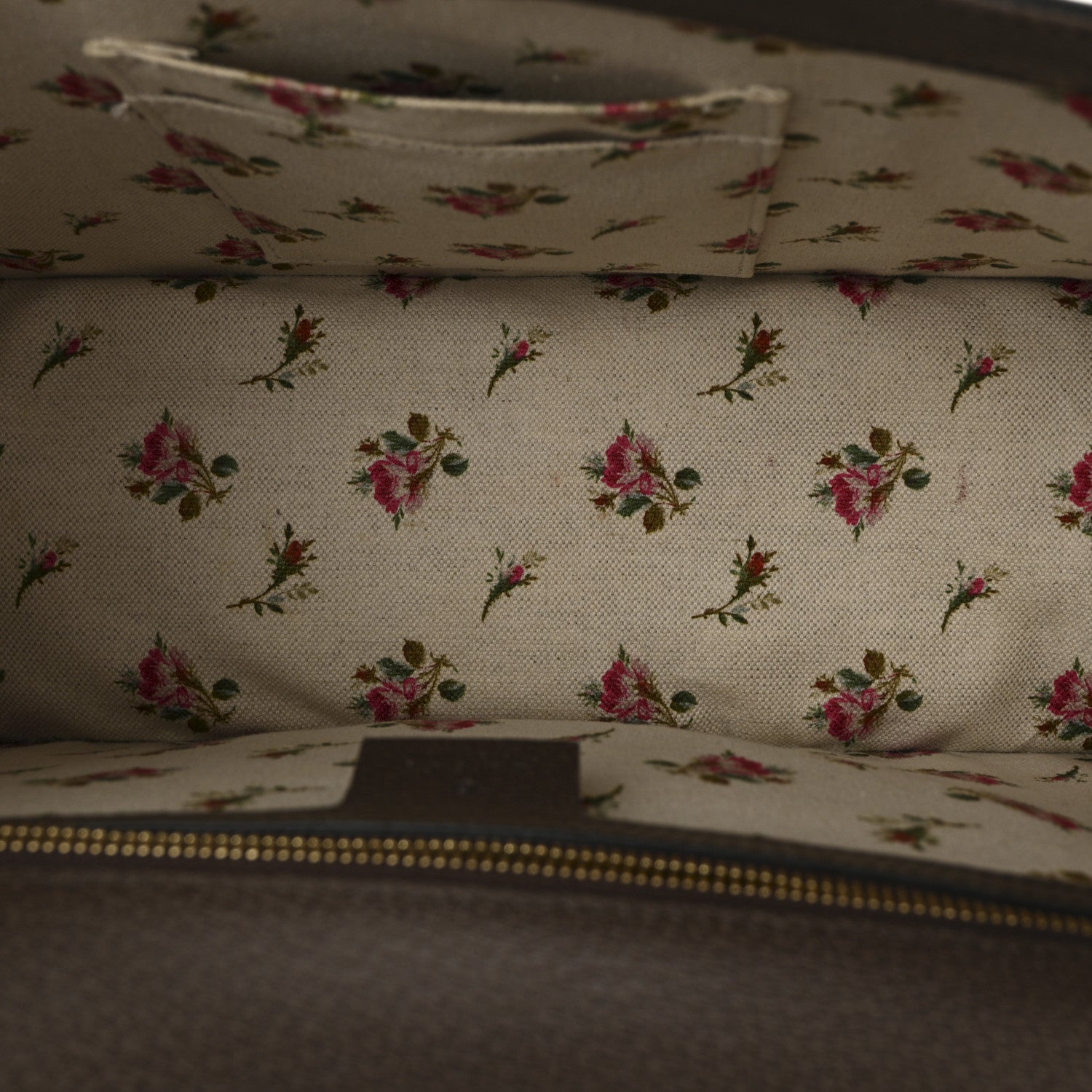 Gucci Calfskin Embroidered Medium Sylvie Top Handle Bag New Acero Multicolor 5 of 10