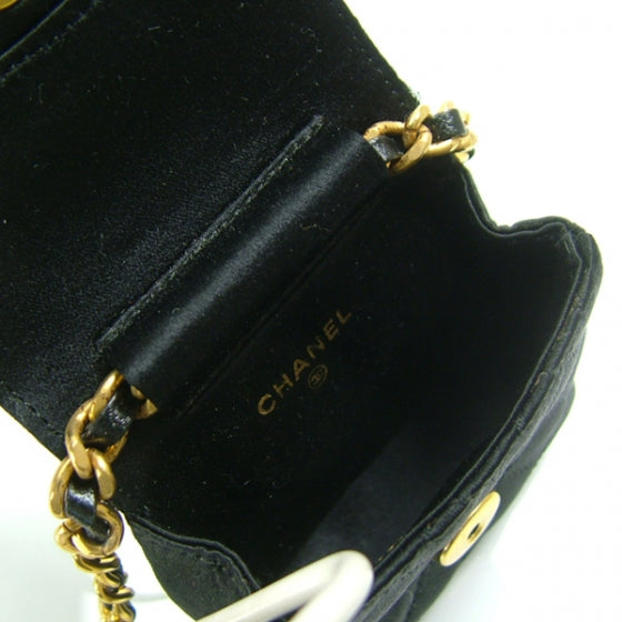 Chanel Satin Tiny Baby Mini Flap Black 6 of 9