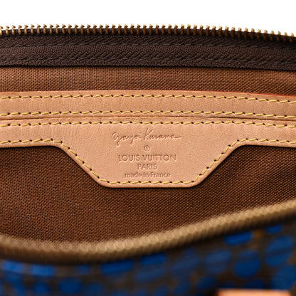 Louis Vuitton Monogram Kusama Town Speedy 30 Blue 6 of 13
