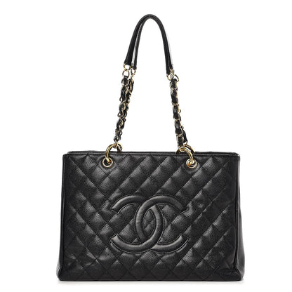 Chanel Caviar Quilted Grand Shopping Tote GST Black 1 of 13