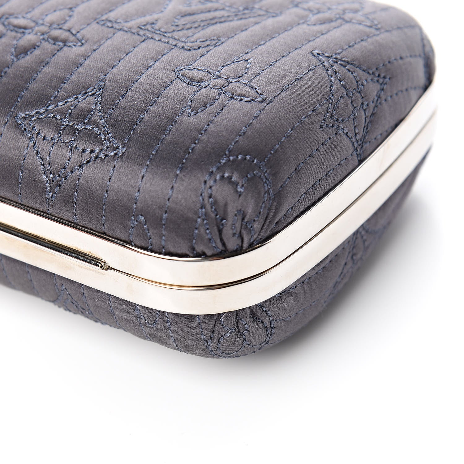 Louis Vuitton Monogram Motard Minaudiere Clutch Grey 12 of 13