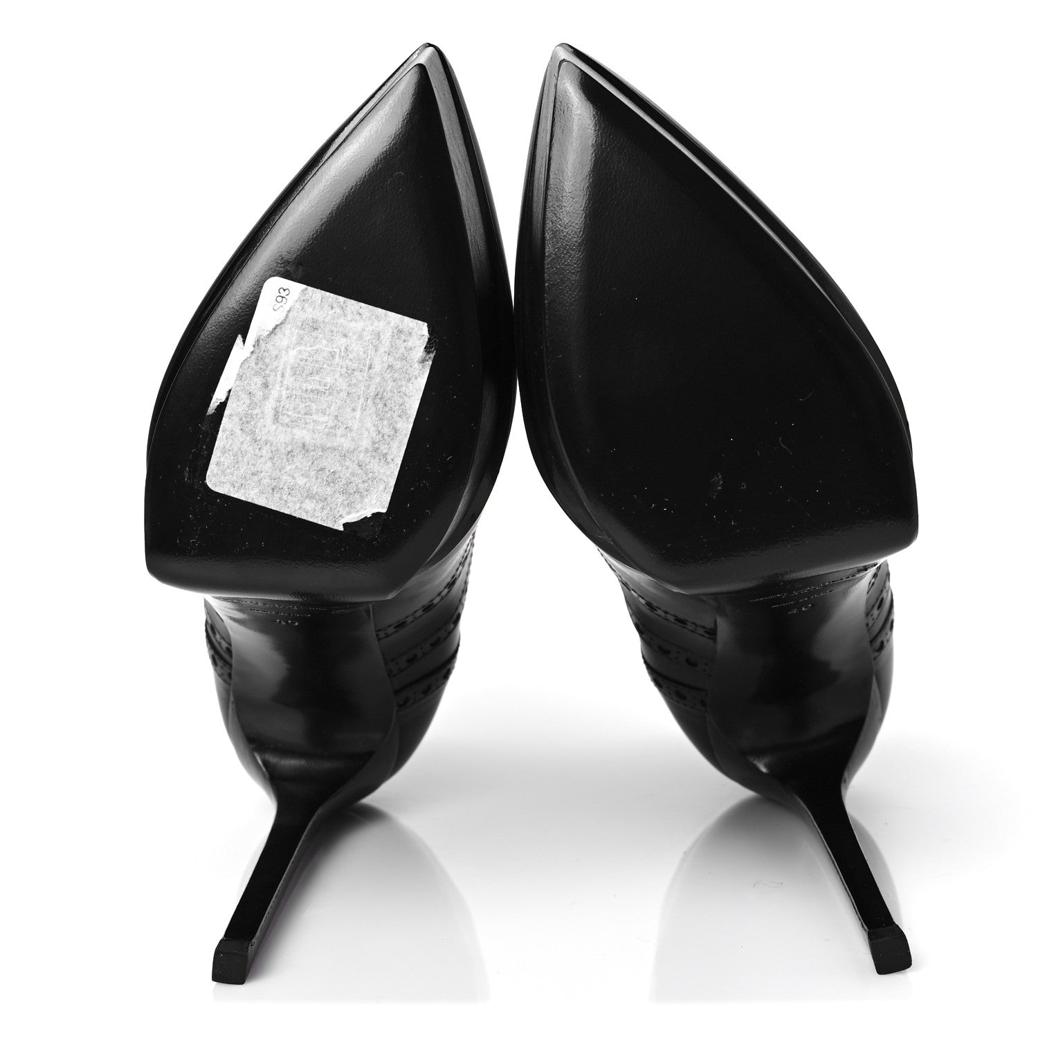 Saint Laurent Nappa Tribtoo 105 Lace Up Booties 40 Black 5 of 7