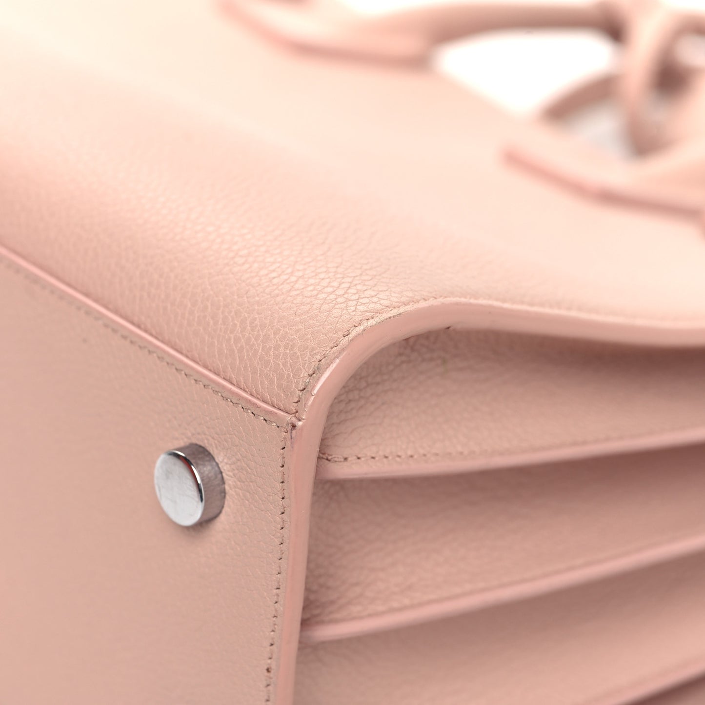 Grained Calfskin Small Sac De Jour Light Blush