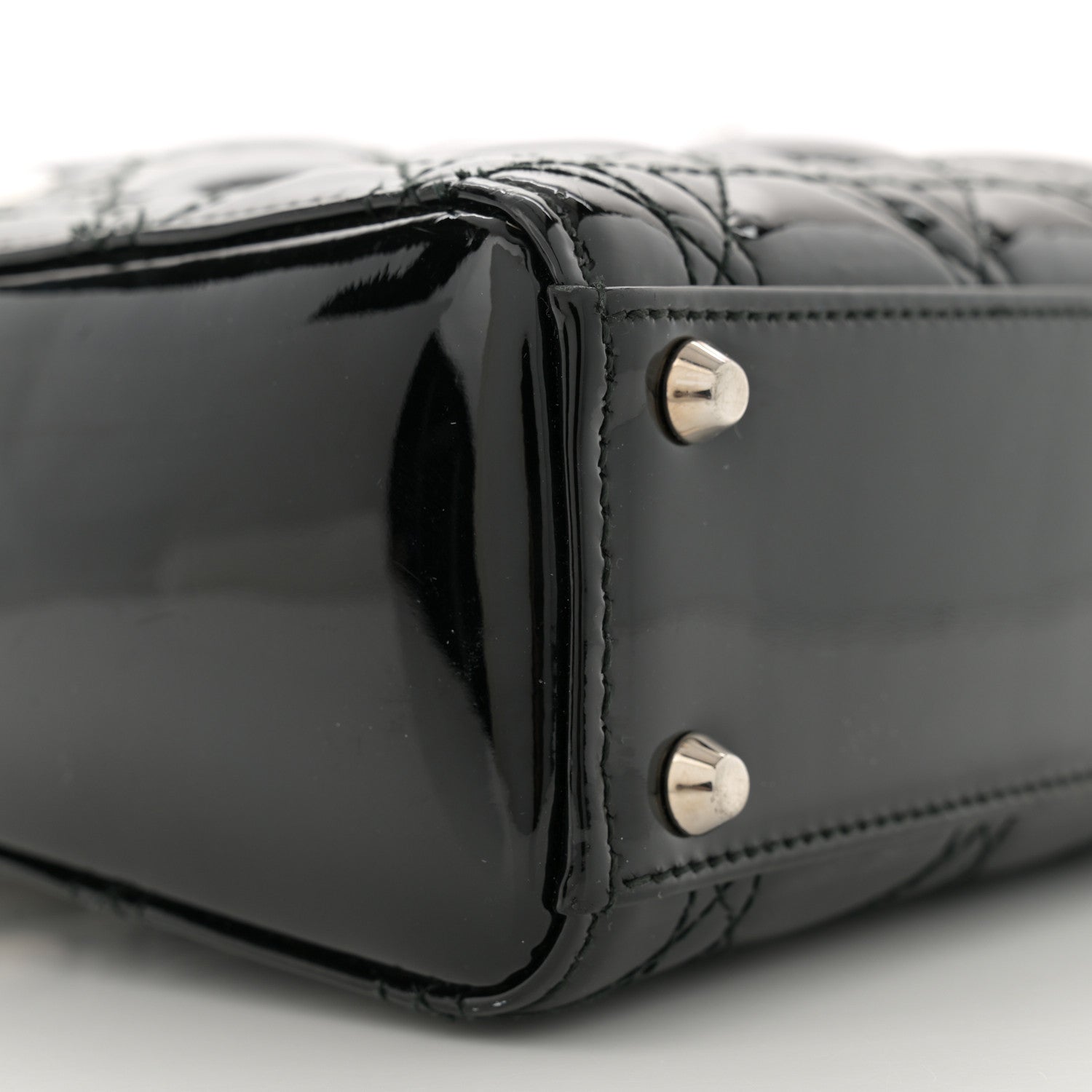 Christian Dior Patent Cannage Mini Lady Dior Black 9 of 11