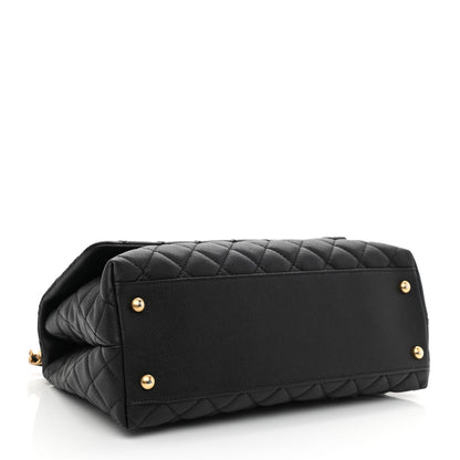 Chanel Caviar Lizard Quilted Small Coco Handle Flap Black 4 of 11