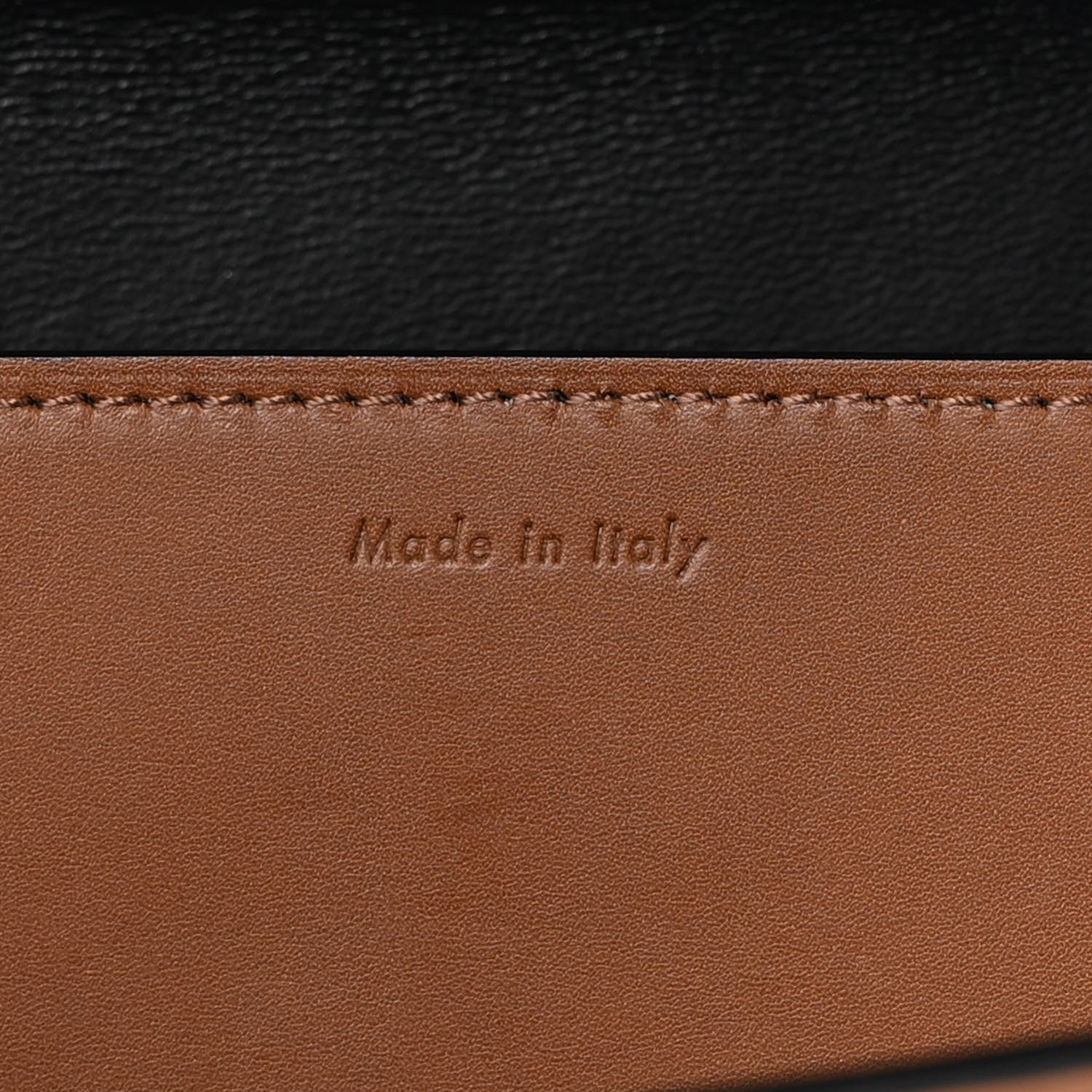 Celine Calfskin Medium Bi-Color Case Flap Camel 7 of 9