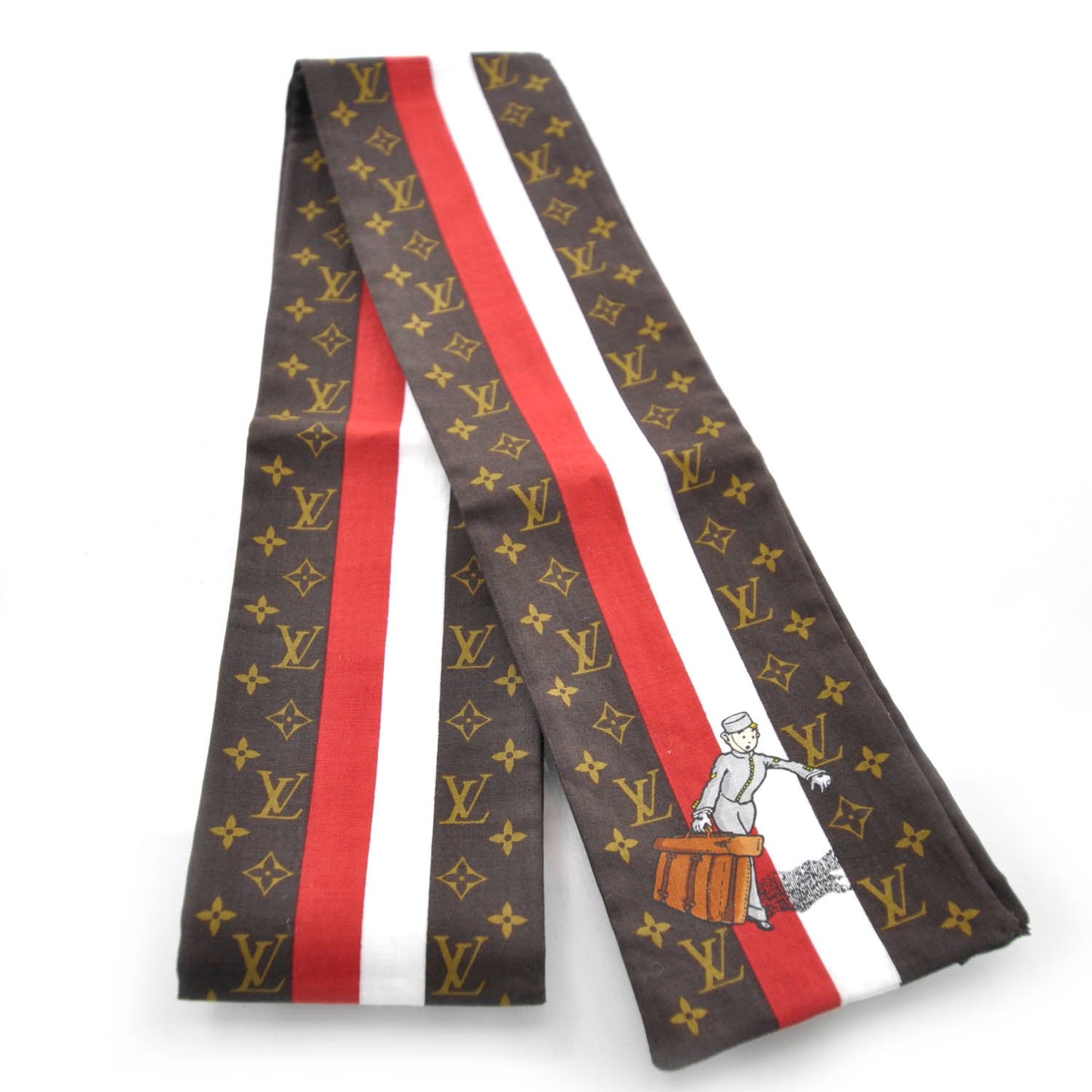 Cotton Monogram Groom Bandeau Scarf