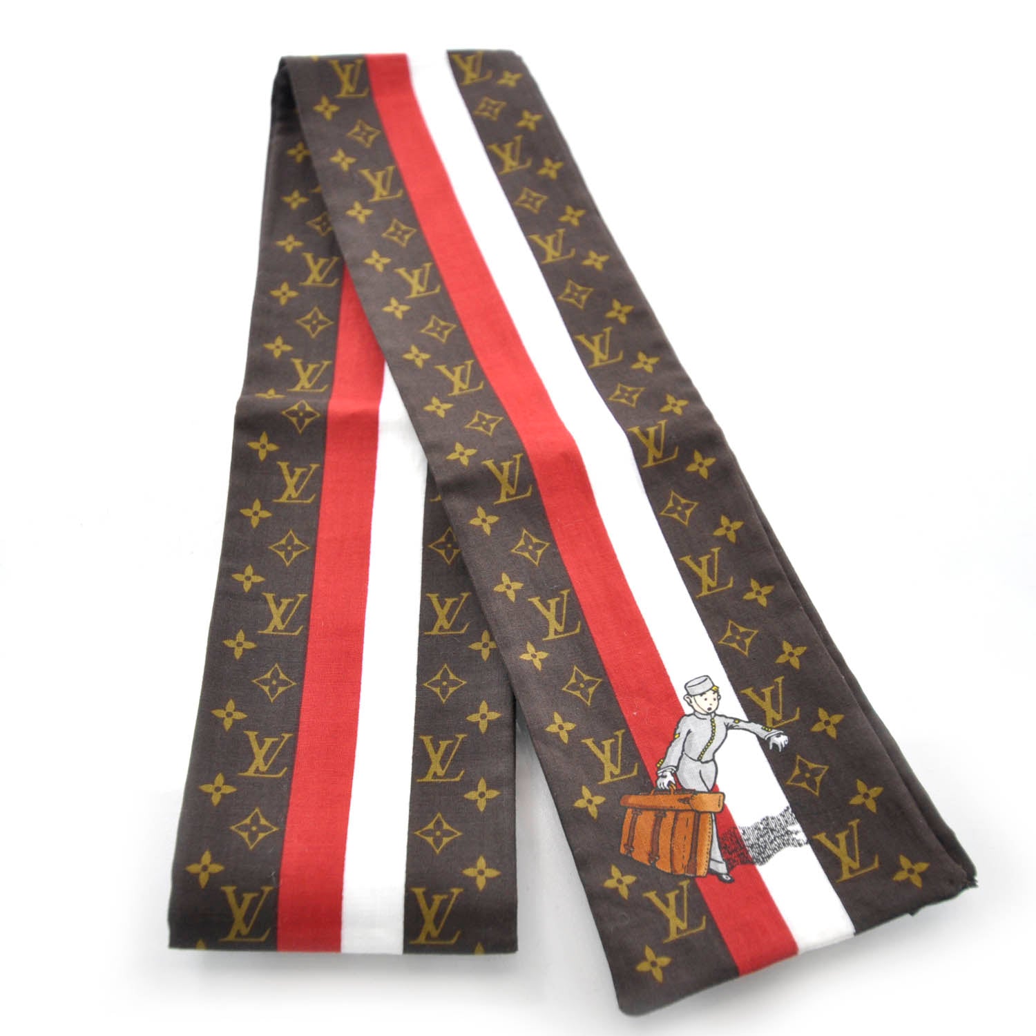Louis Vuitton Cotton Monogram Groom Bandeau Scarf 1 of 4