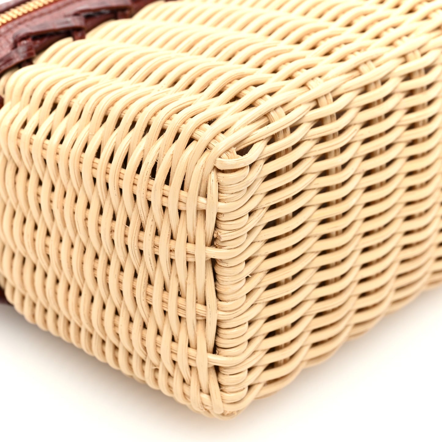 Wicker Lizard East West L19 Extra Pocket Pouch Smoked Caramel