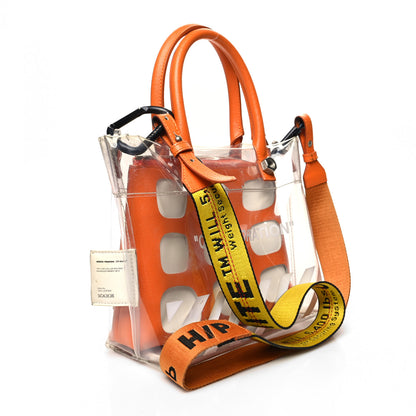 Off-White X Heron Preston PVC Transparent Crossbody Bag Orange White 3 of 19