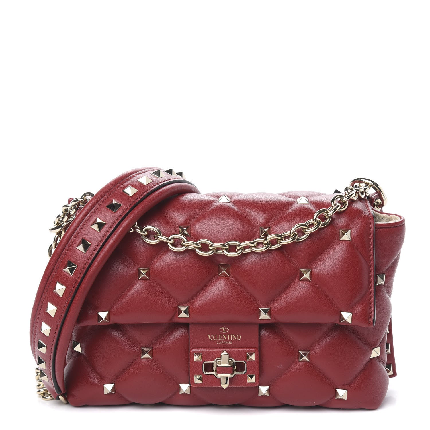 Valentino Garavani Nappa Candystud Crossbody Red 1 of 9