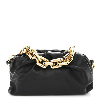 Bottega Veneta Calfskin The Pouch Chain Black 1 of 10