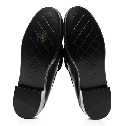 Chanel Lambskin Quilted CC Turnlock Loafers 39 Black 5 of 9
