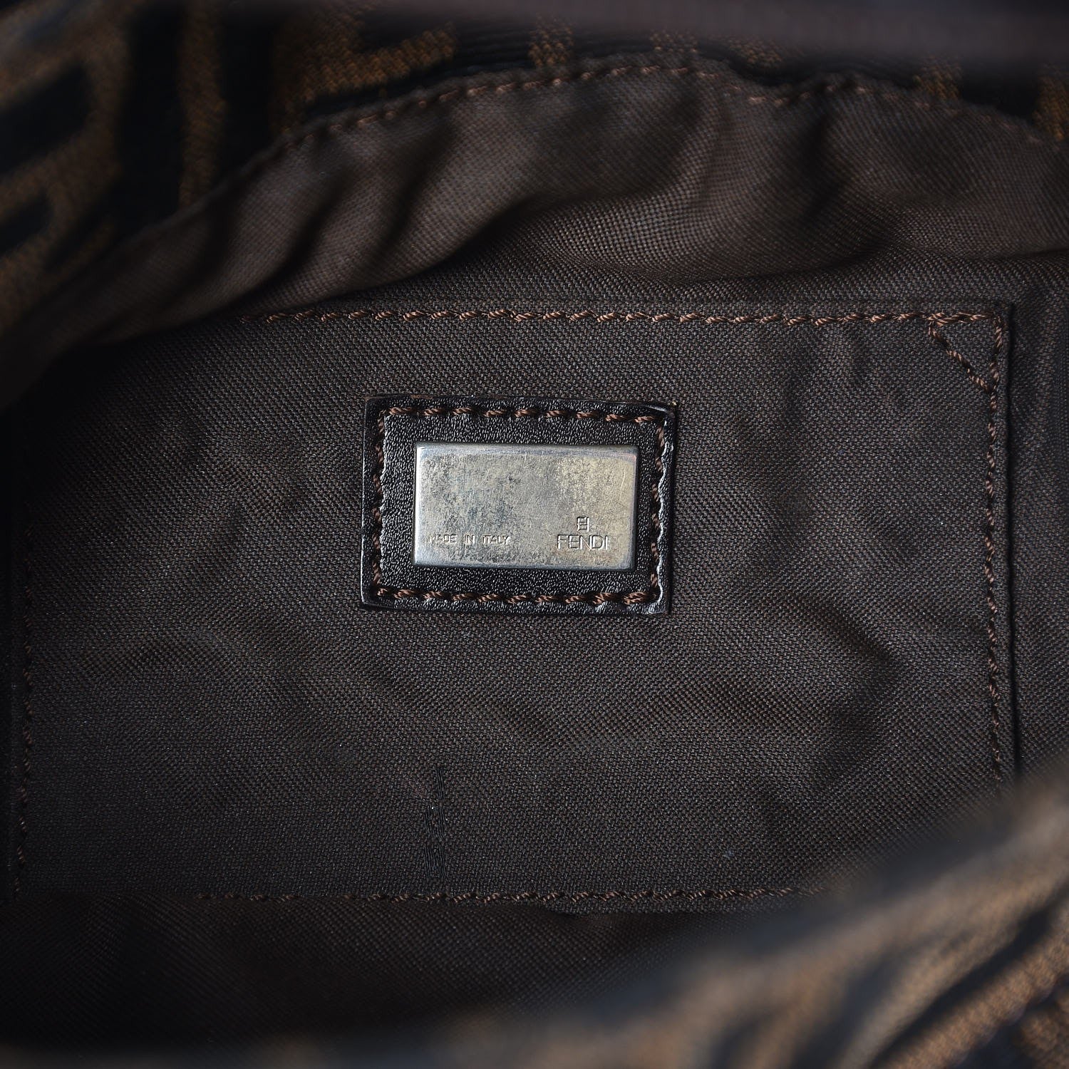 Fendi Zucca Small Chef Shoulder Bag Tobacco 6 of 8