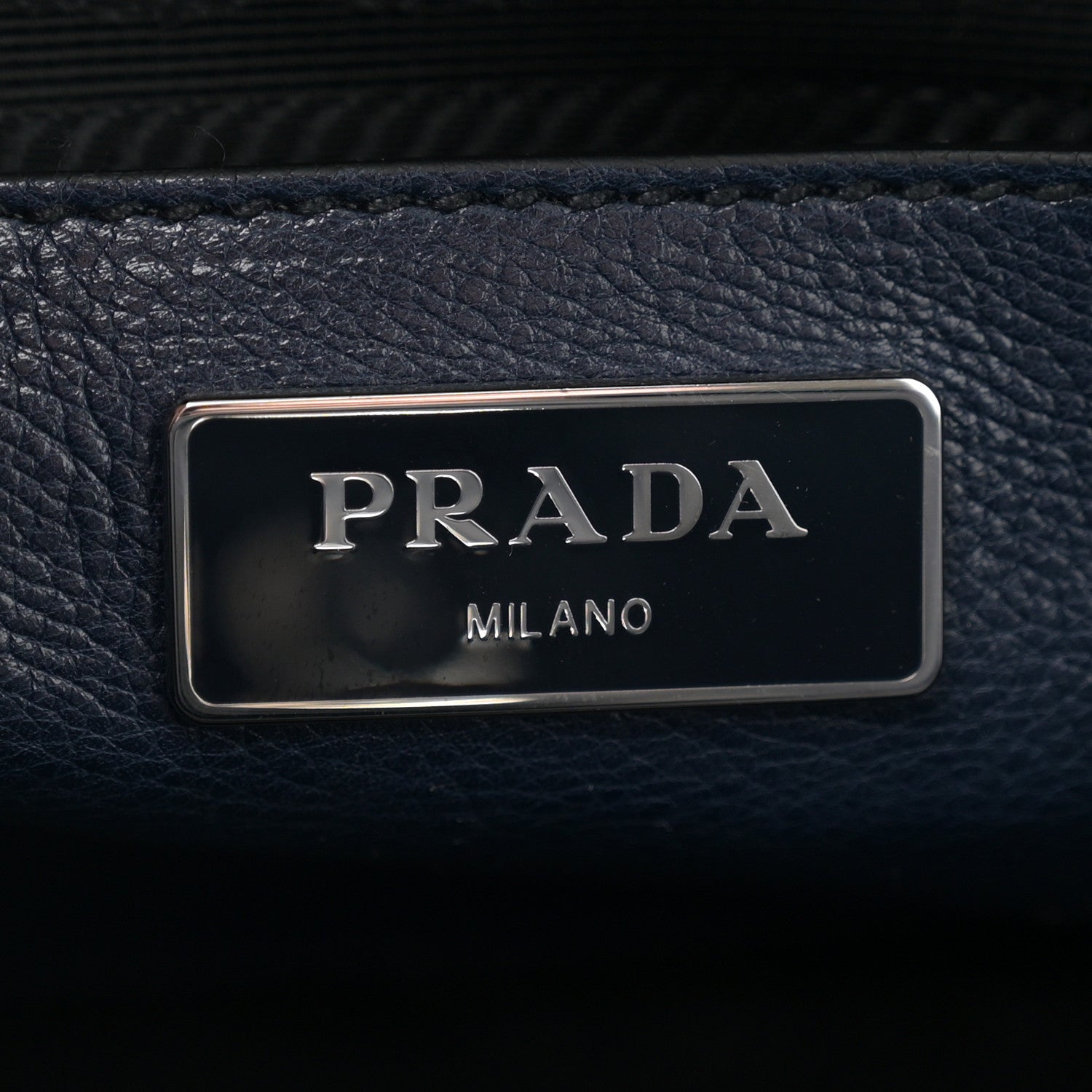 Prada Glace Calf Scamosciato Twin Pocket Tote Baltico 6 of 11