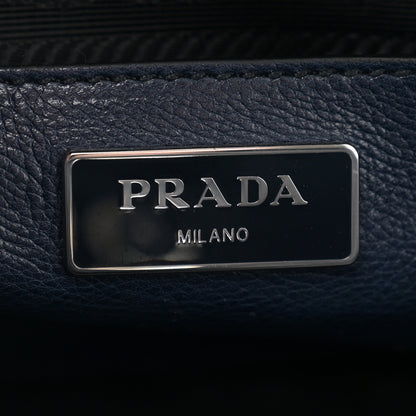Prada Glace Calf Scamosciato Twin Pocket Tote Baltico 6 of 11