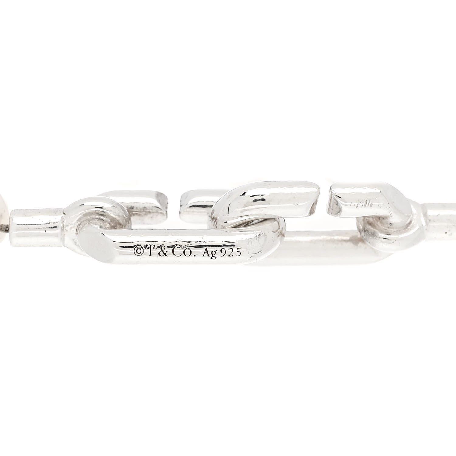 Tiffany Sterling Silver Pearl 5-6mm HardWear Bracelet 3 of 3