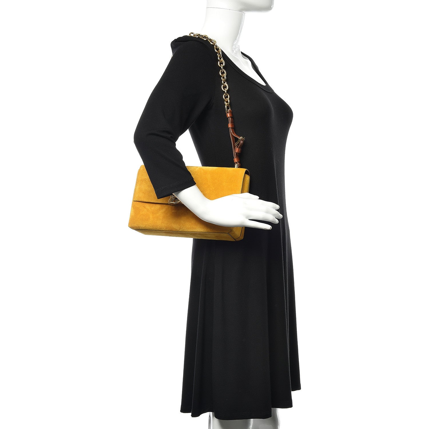 Dolce & Gabbana Suede DG Millennials Shoulder Bag Ocra Cuoio 2 of 8