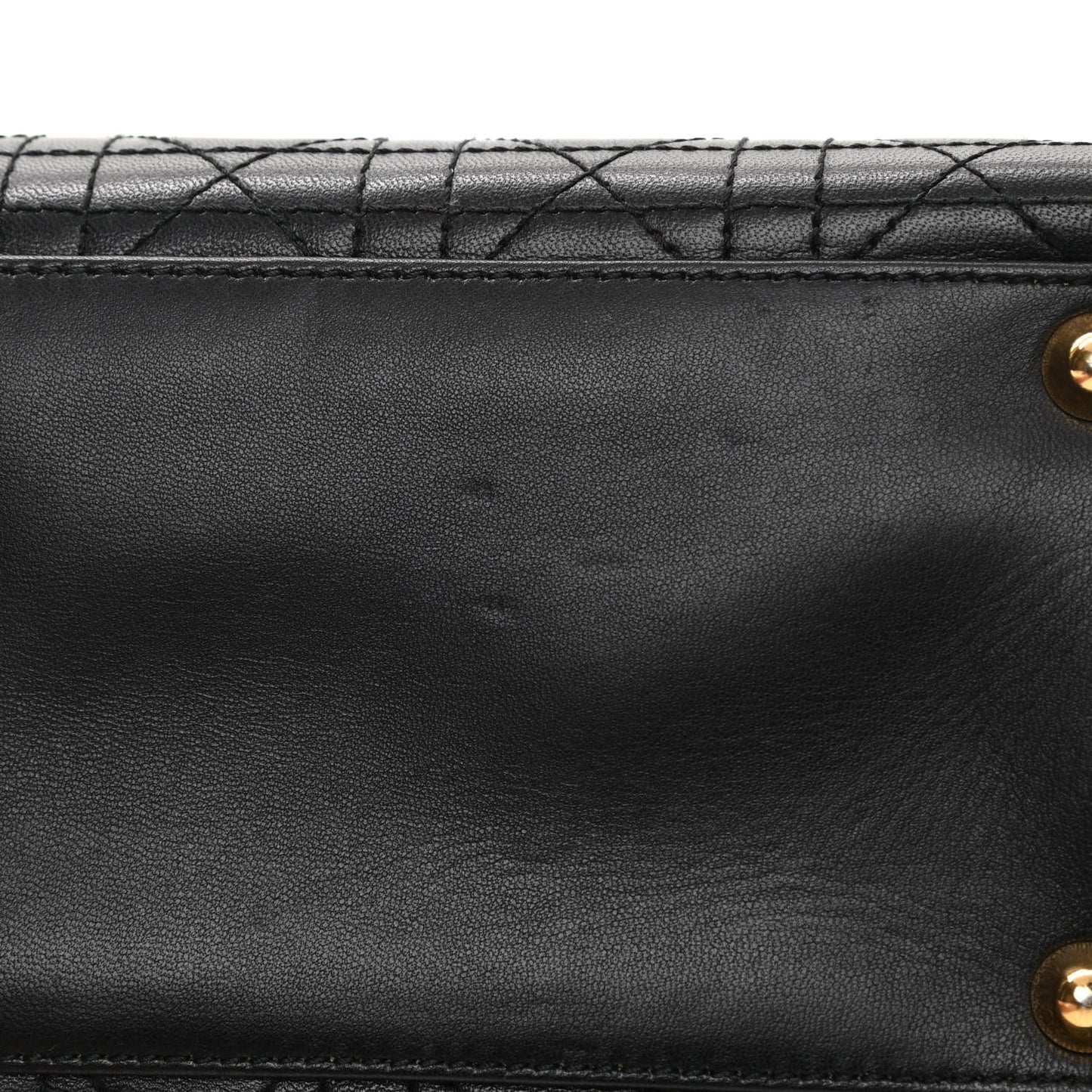 Lambskin Cannage Large Lady Dior Black