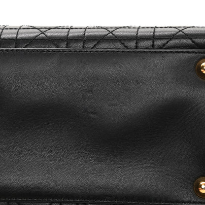 Christian Dior Lambskin Cannage Large Lady Dior Black 12 of 15