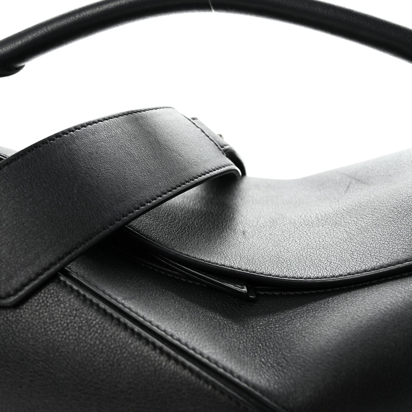Calfskin Medium Puzzle Bag Black