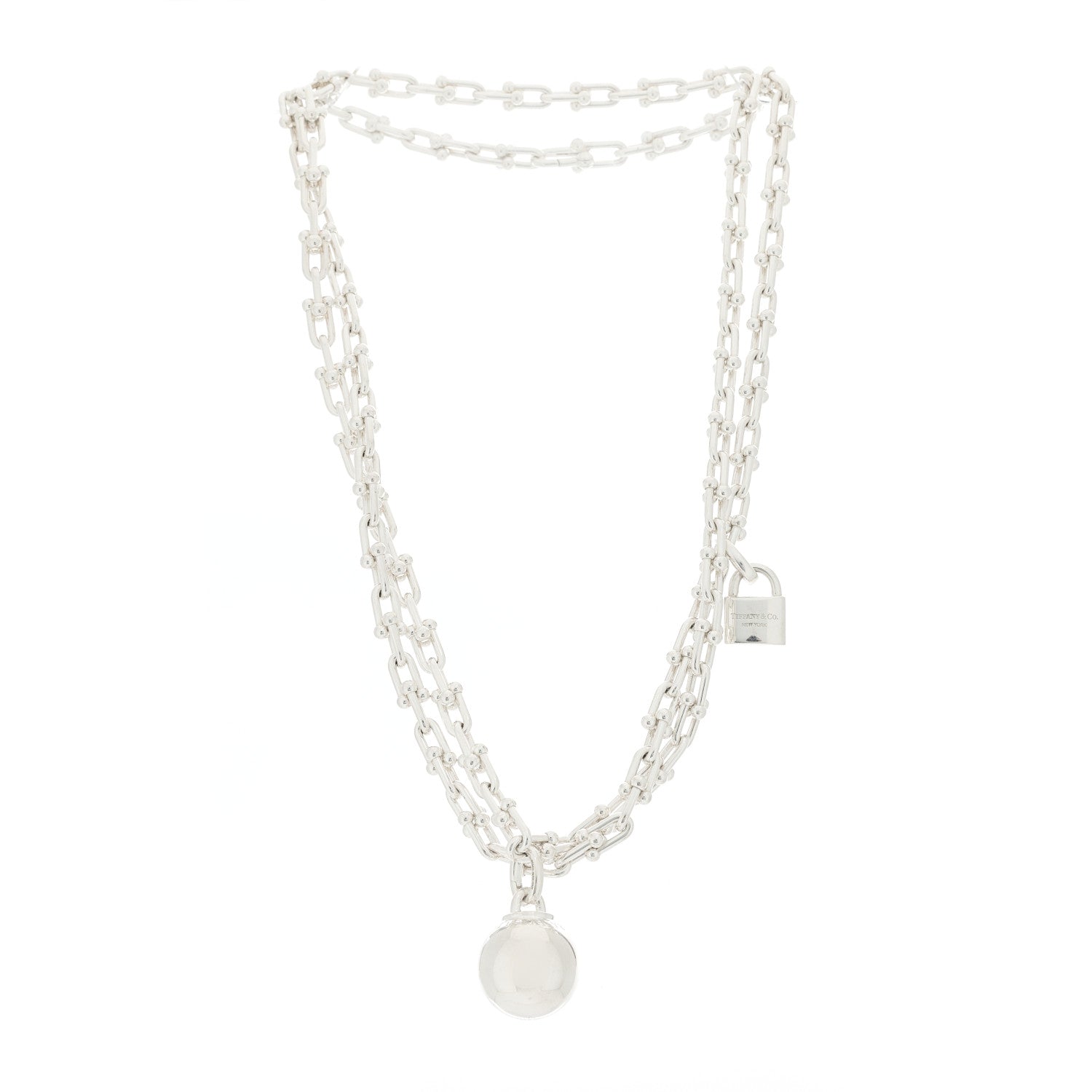 Tiffany Sterling Silver HardWear Wrap Necklace 3 of 6