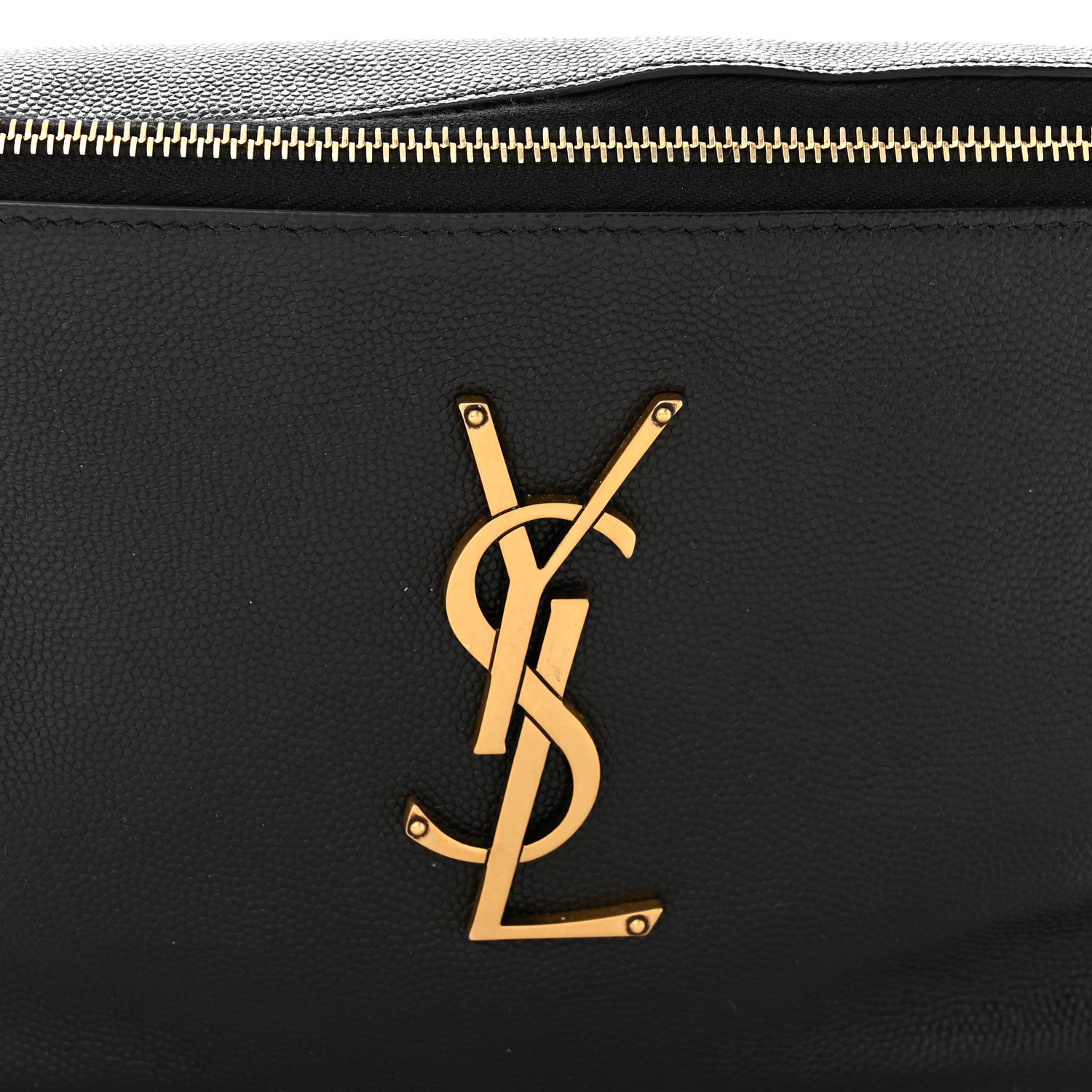 Saint Laurent Grain De Poudre Monogram Belt Bag Black 8 of 12