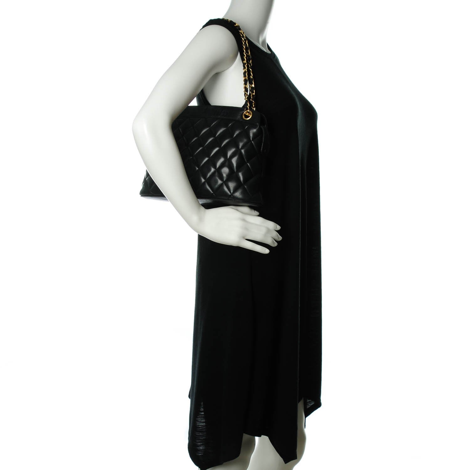Chanel Lambskin Quilted Shoulder Bag Black 2 of 8