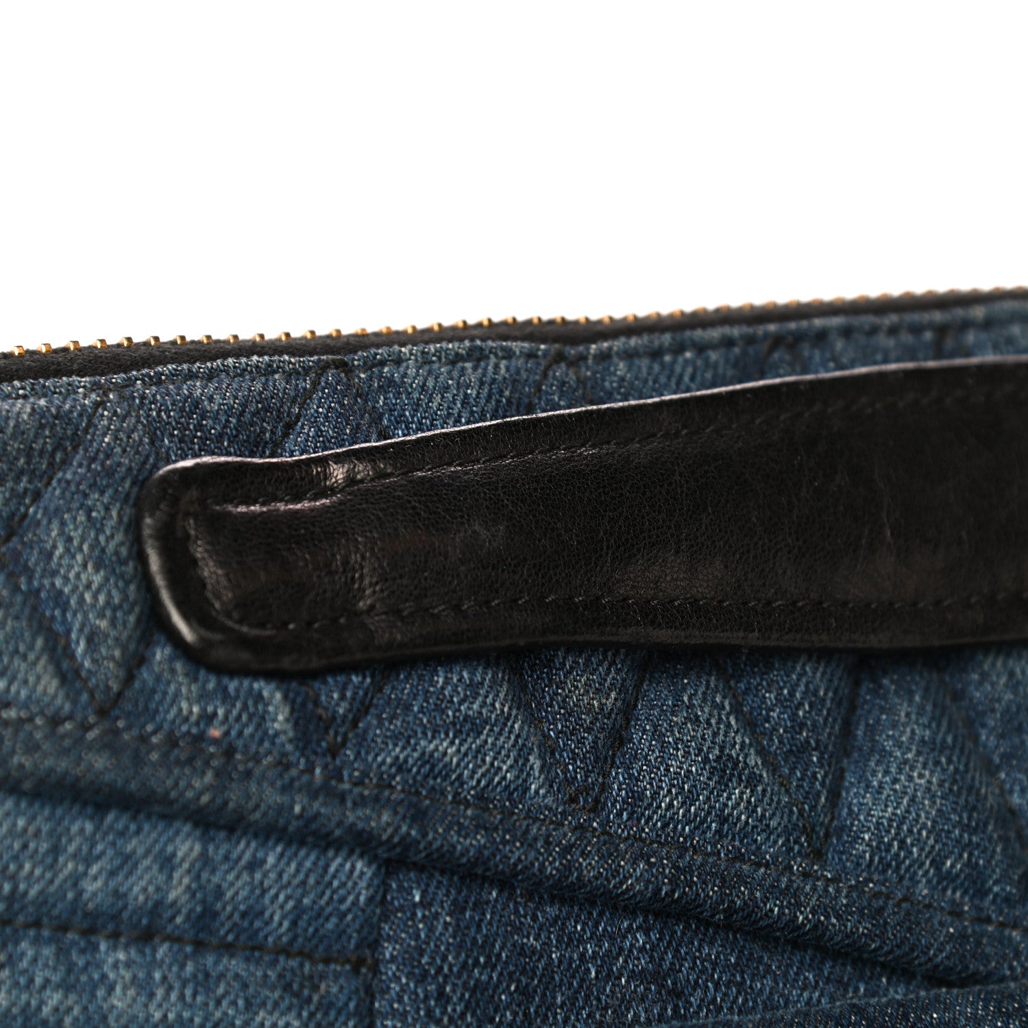Miu Miu Denim Matelasse Clutch Blue 13 of 14