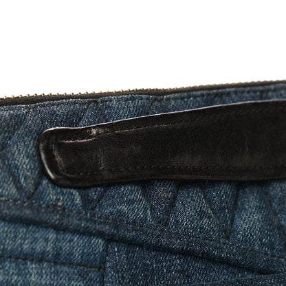 Miu Miu Denim Matelasse Clutch Blue 13 of 14