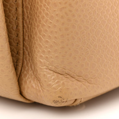 Chanel Caviar Flap Shoulder Bag Beige 13 of 14