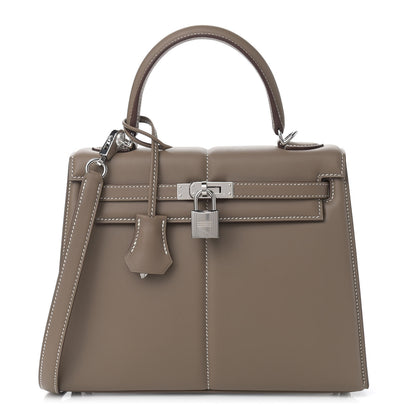 Hermes Swift Kelly Padded Sellier 25 Etoupe 1 of 12