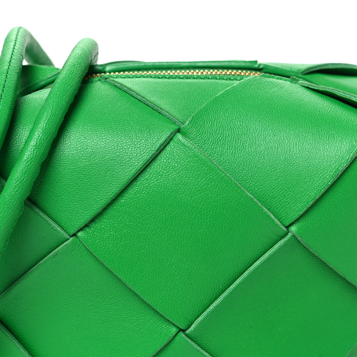 Bottega Veneta Lambskin Maxi Intrecciato Mini Cassette Camera Bag Parakeet 6 of 8