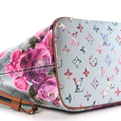 Louis Vuitton Metallic Monogram LV Garden Neverfull MM Silver 8 of 9