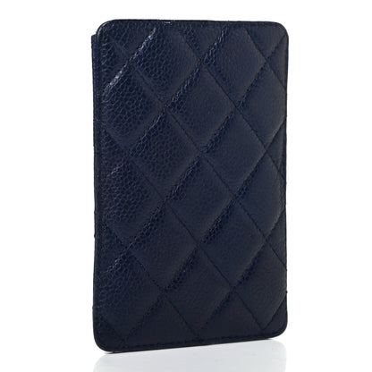 Chanel Caviar Quilted iPhone Case Blue 2 of 4