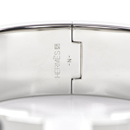 Hermes Enamel Wide Clic Clac H Bracelet GM Orange 3 of 5